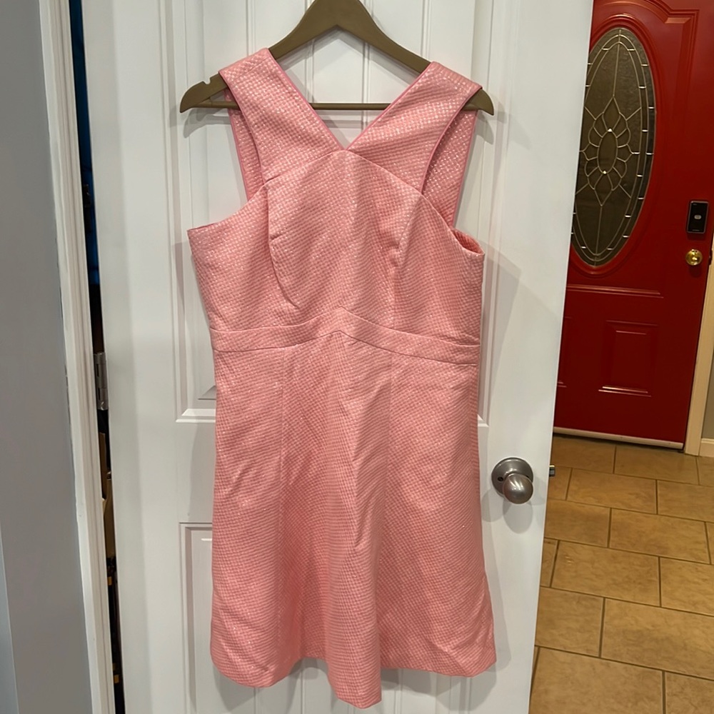 Shoshana Pink Peony Strapless Dress Size 10